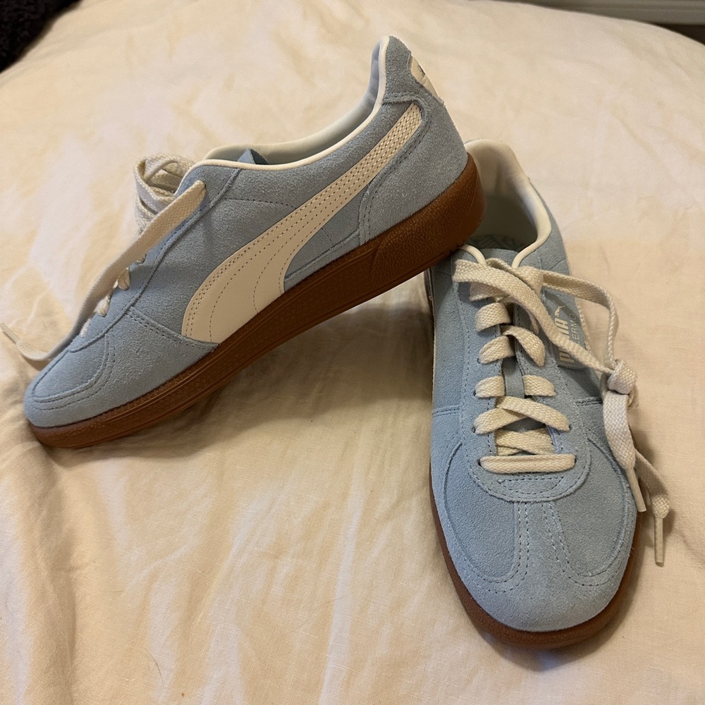 puma palermo in light blue (turquoise surf)